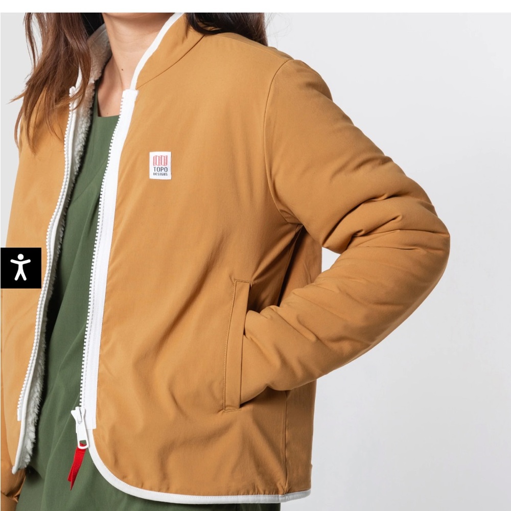Topo designs reversible sherpa jacket
